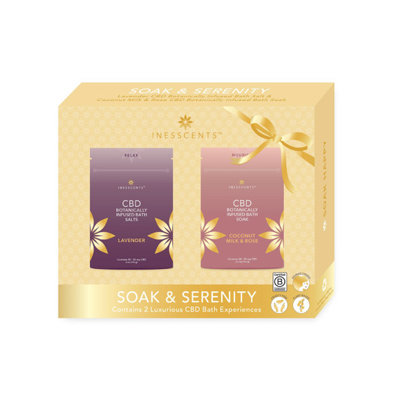 CBD Botanically Infused Bath Gift Box - Soak & Serenity