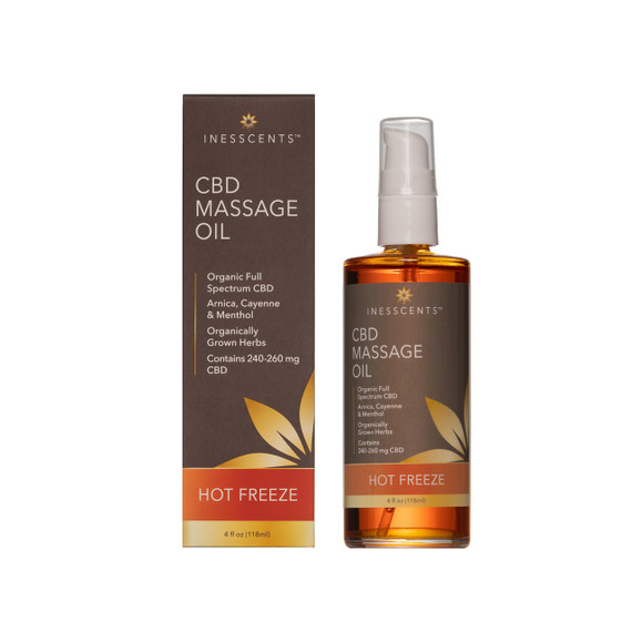 CBD Massage Oil - Hot Freeze 4oz