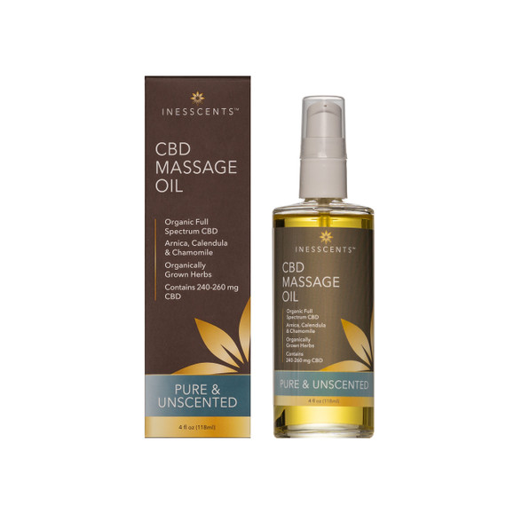 CBD Massage Oil - Pure & Unscented 4oz