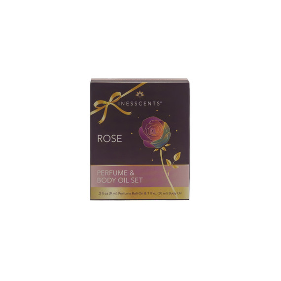 Rose Perfume and Body Oil Set
